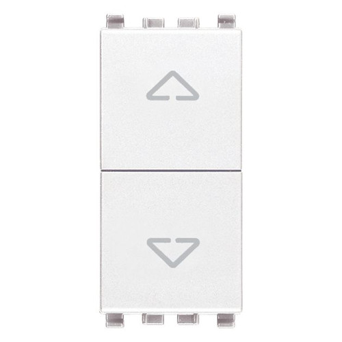 Vimar - Eikon 20060 2-Way Push Button - 2P 10AX, 10A, 250V, Directional Arrows - Apollo Lighting