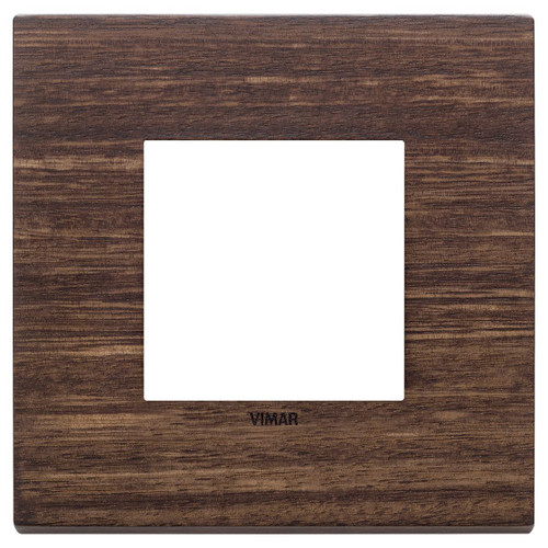 Vimar - Eikon EXÉ 22642 Cover Plate - 2 Module, Solid Wood - Apollo Lighting