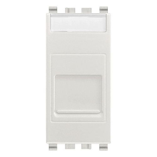 Vimar - Net Safe 20337.6 UTP Socket Outlet - RJ45 Cat6, Unshielded, T568A/B Universal Wiring, 8 Contacts - Apollo Lighting