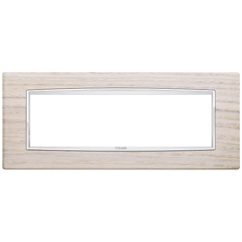 Vimar - Eikon 20657 Classic Cover Plate - 7 Module, Solid Wood - Apollo Lighting