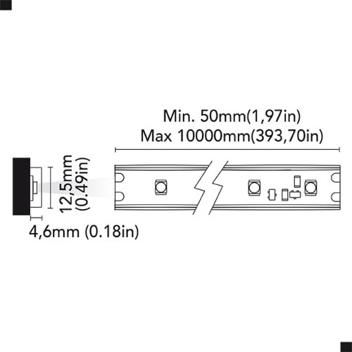 BCM - Flex Led Two 120 Tape Light - 10M,  24V, IP40, 2700K - Apollo Lighting