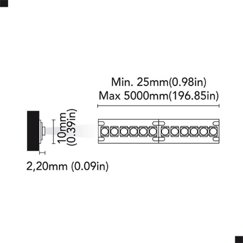 BCM - Flex Led Two 240 Tape Light - 3000K, 24V, IP40, 20W, Warm White (BCM3337-240T5M3) - Apollo Lighting