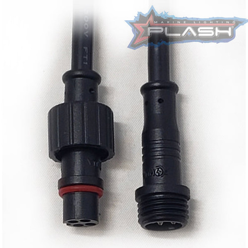 Plash - Waterproof Connector - Pigtail Kit for RGB, 4 Pin (PW-4PIN-PIGTAIL) - Apollo Lighting