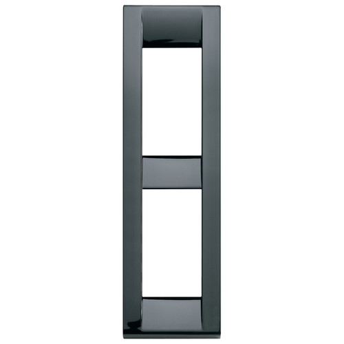 Vimar - Idea 1673 Metal Black Classica Cover Plate - Die-cast Metal, Black - Apollo Lighting