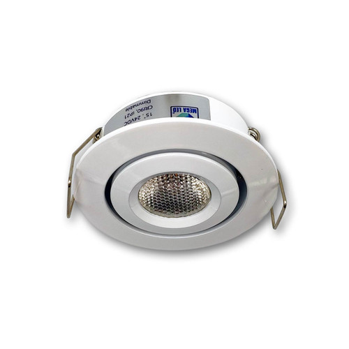 Mega LED LED Downlight 3W 210 Lumens 3000K 24V DC White