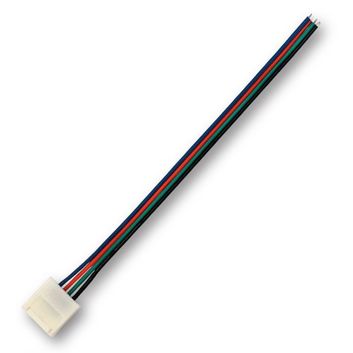 Mega LED - Linear Strip Power Connector - Solder Less LED Strip 4 Poles, End Power Connector 15cm (3528-EC4) - Apollo Lighting