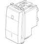 Vimar Eikon 2-Pole 1-Way Rocker Switch, 16AX, 250V, Lightable, Replaceable Button