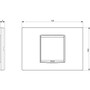 Vimar - Eikon 20652 Classic Cover Plate - 2 Modules, Metal - Apollo Lighting