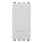 Vimar Eikon 2-Way Rocker Switch, 1P, 16AX, 250V, IP40, Lightable, Replaceable Button