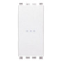 Vimar Eikon Axial 1P 16AX Reversing Switch, 250V, IP40, Lightable, Replaceable Button