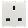 Vimar Eikon English Standard SICURY Socket Outlet, 13A, 250V, 2 Module