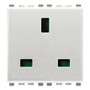 Vimar Eikon English SICURY Socket Outlet, 2P+E, 13A, 250V, 2 Module, IP20