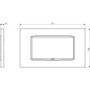 Vimar - Eikon 20654 Classic Cover Plate - 4 Module, Refined Metal - Apollo Lighting