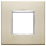 Vimar - Eikon 20647 Classic Cover Plate - 2 Module, Metal - Apollo Lighting