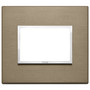 Vimar - Eikon EVO 21653 Cover Plate - 3 Module, Metal - Apollo Lighting