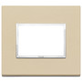 Vimar Eikon EVO 21653 Cover Plate, 3-Module, Clamp Fixing, For Support 21613