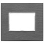 Vimar Eikon EVO 21653 Cover Plate, 3-Module, Clamp Fixing, For Support 21613