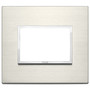 Vimar Eikon EVO 21653 Cover Plate, 3-Module, Clamp Fixing, For Support 21613