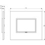 Vimar Eikon EVO 21653 Cover Plate, 3-Module, Clamp Fixing, For Support 21613