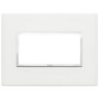 Vimar Eikon EVO 21654 4-Module Cover Plate, IP00, Clamp Mounting