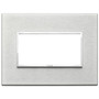 Vimar Eikon EVO 21654 4-Module Cover Plate, IP00, Clamp Mounting