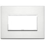 Vimar Eikon EVO 21654 4-Module Cover Plate, IP00, Clamp Mounting