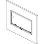 Vimar Eikon EVO 21654 4-Module Cover Plate, IP00, Clamp Mounting