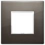 Vimar Eikon EVO 21642 2-Module Cover Plate, Square, Clamp Mount