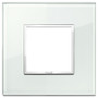 Vimar Eikon EVO 21642 2-Module Cover Plate, Square, Clamp Mount
