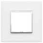 Vimar Eikon EVO 21642 2-Module Cover Plate, Square, Clamp Mount