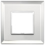 Vimar Eikon EVO 21642 2-Module Cover Plate, Square, Clamp Mount