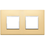 Vimar Eikon EVO 4-Module Cover Plate, 2+2 Layout, 71 mm Centers, Horizontal/Vertical Mount