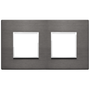 Vimar Eikon EVO 4-Module Cover Plate, 2+2 Layout, 71 mm Centers, Horizontal/Vertical Mount