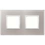 Vimar Eikon EVO 4-Module Cover Plate, 2+2 Layout, 71 mm Centers, Horizontal/Vertical Mount
