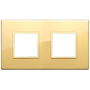 Vimar Eikon EVO 4-Module Cover Plate, 2+2 Layout, 71 mm Centers, Horizontal/Vertical Mount