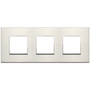 Vimar - Eikon EVO 21644 Cover Plate - 6 Module, Metal - Apollo Lighting