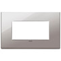 Vimar - Eikon EXÉ 22654 Cover Plate - 4 Module, Metal - Apollo Lighting