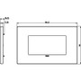 Vimar - Eikon EXÉ 22654 Cover Plate - 4 Module, Metal - Apollo Lighting
