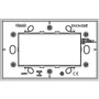 Vimar - Eikon EXÉ 22654 Cover Plate - 4 Module, Metal - Apollo Lighting