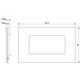 Vimar Eikon EXÉ 4-Module Cover Plate, 144.5 x 90 mm