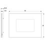 Vimar Eikon Exé 3-Module Cover Plate, 122 x 90 mm, Horizontal/Vertical Mount - Apollo Lighting