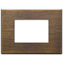Vimar Eikon Exé 3-Module Cover Plate, 122 x 90 mm, Horizontal/Vertical Mount