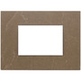 Vimar Eikon Exé 3-Module Cover Plate, 122 x 90 mm, Horizontal/Vertical Mount