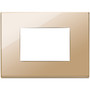 Vimar Eikon Exé 3-Module Cover Plate, 122 x 90 mm, Horizontal/Vertical Mount