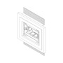 Vimar Exé 3-Module Flush Mounting Box, For Hollow Walls, GW 960C