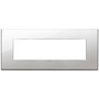 Vimar - Eikon EXÉ 22657 Cover Plate - 7 Module, Metal - Apollo Lighting