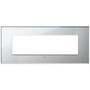 Vimar - Eikon EXÉ 22657 Cover Plate - 7 Module, Glass - Apollo Lighting