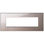 Vimar - Eikon EXÉ 22657 Cover Plate - 7 Module, Glass - Apollo Lighting