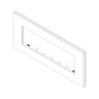 Vimar - Eikon EXÉ 22657 Cover Plate - 7 Module, Glass - Apollo Lighting