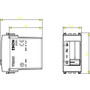 Vimar Eikon Fan-Coil Slide Switch, 4-Position, 1P, 6(2)A, 250V, Flush-Mount, IP40